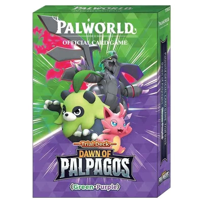Palworld Dawn of Palpagos Trial Deck: Green & Purple, sealed